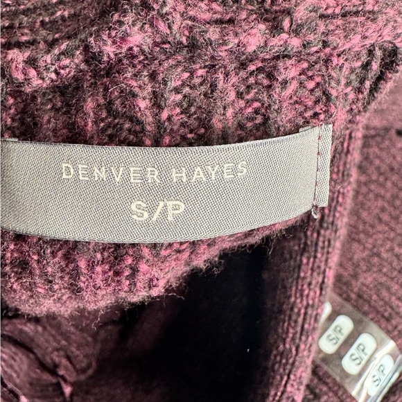 Denver Hayes Purple Knit Turtleneck Sweater Size Small NWT - Picture 3 of 7